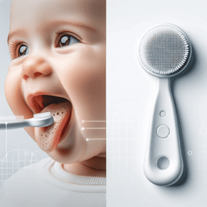 How to use a baby tongue cleaner